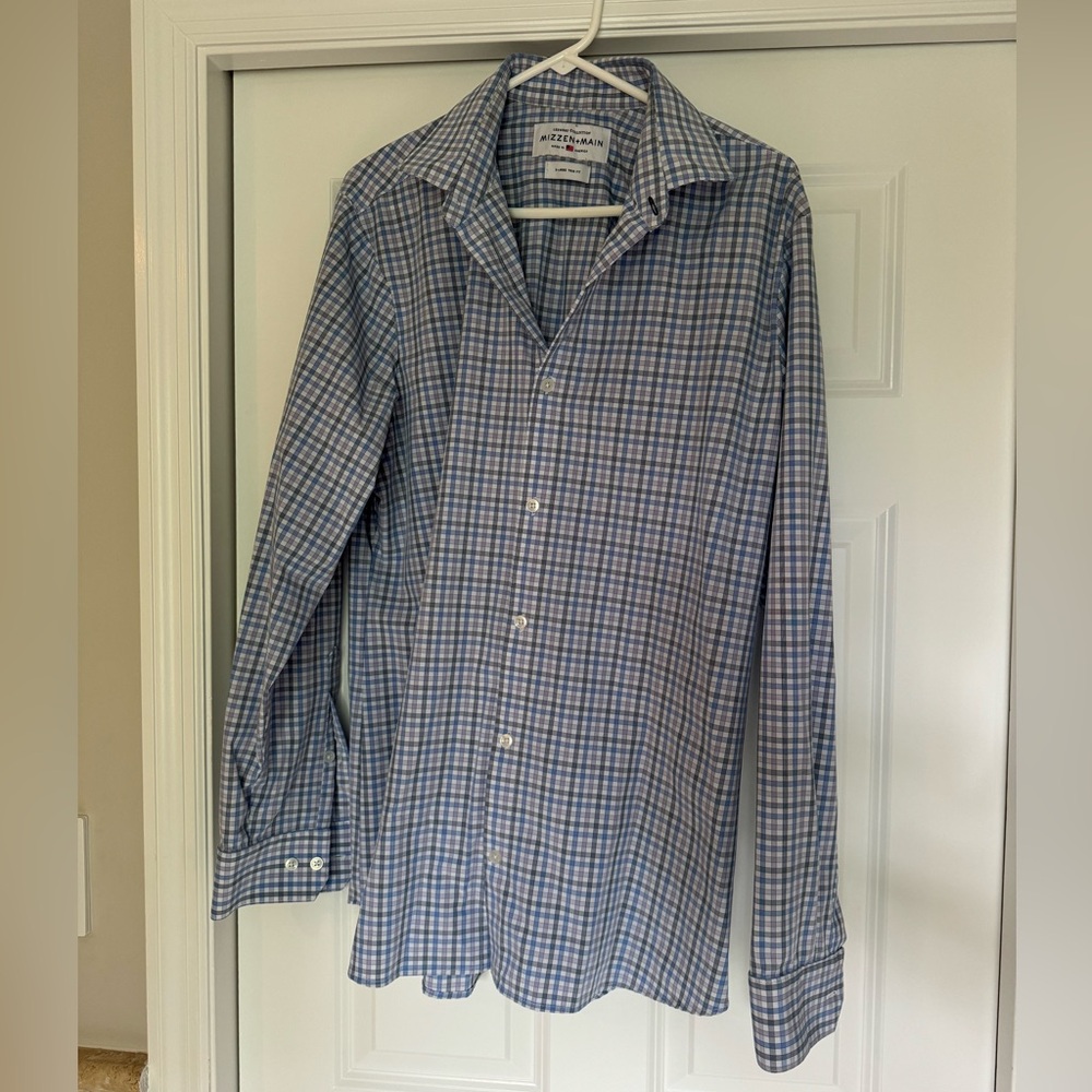 Mizzen Main Dress Shirt button down XL